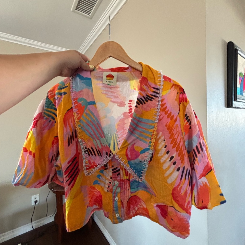 Farm rio Multicolor Tropical Blouse